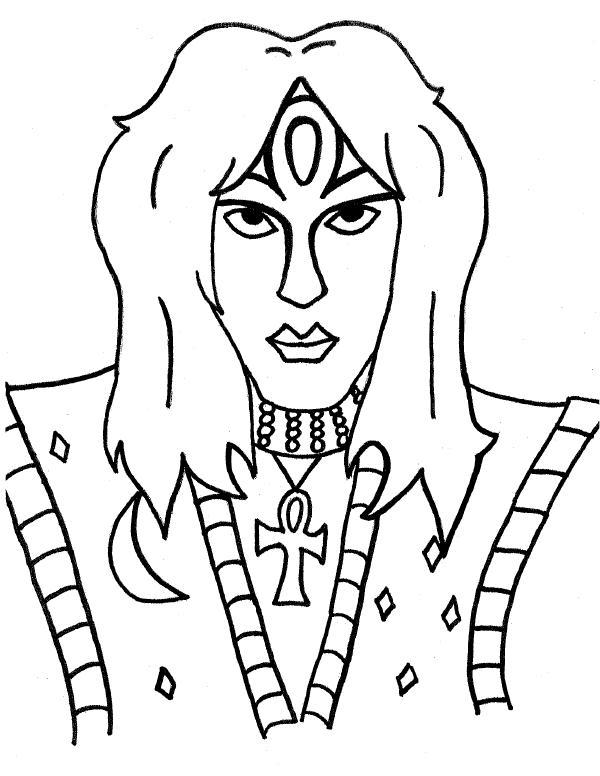 600x776 Kiss Band Coloring Pages