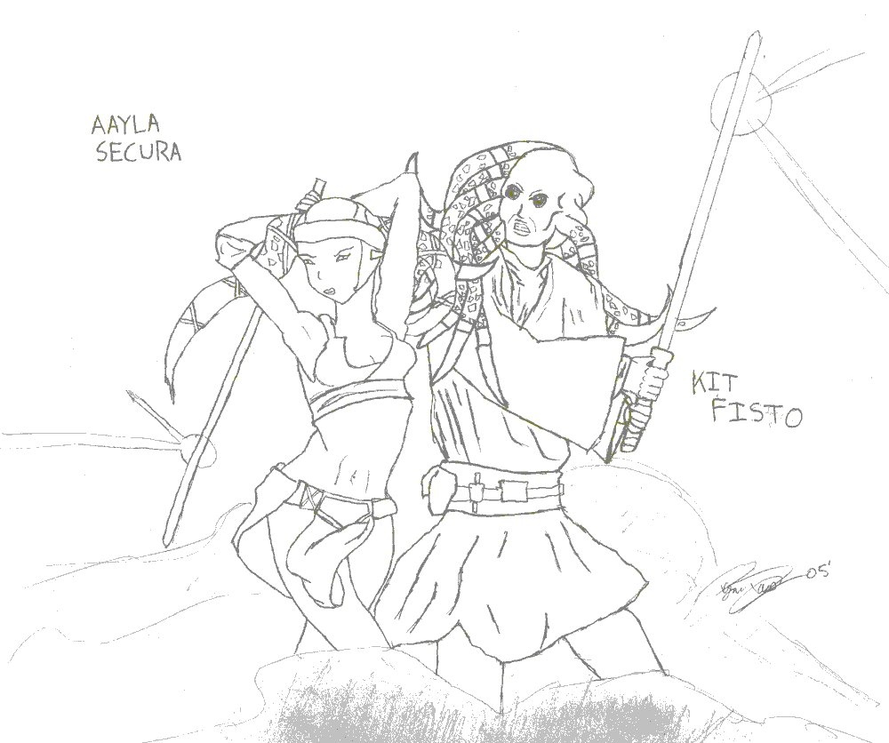 1000x836 Kit Fisto Coloring Pages