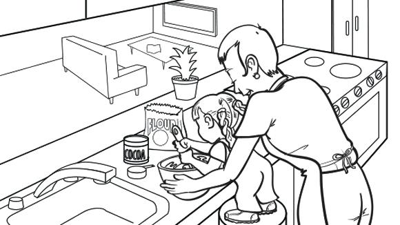 580x326 Kitchen Plus Kitchen Coloring Page Cooking Tools Coloring Pages