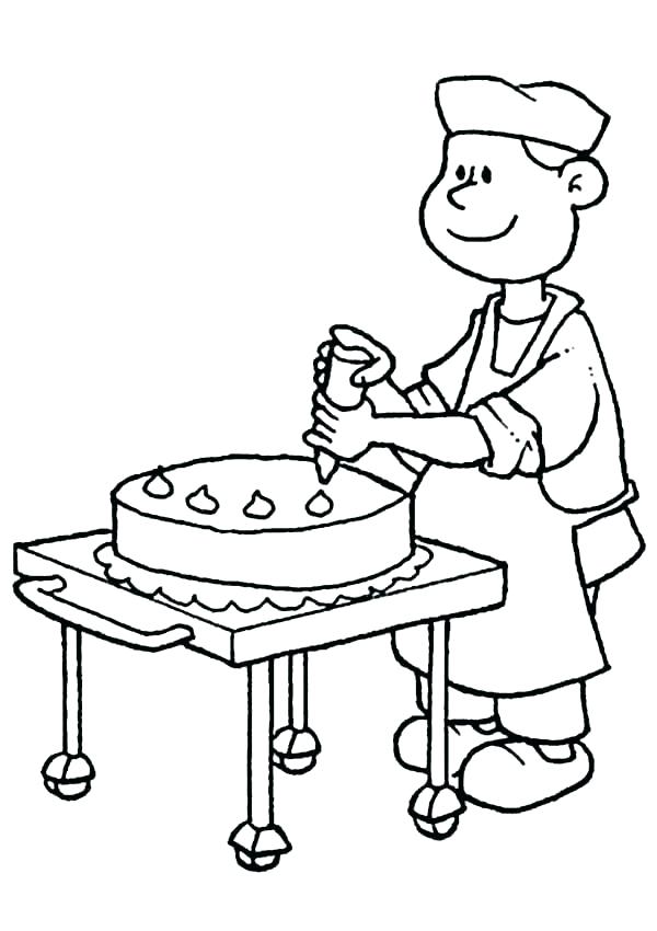600x850 Idea Cooking Coloring Pages Or Animal Cooking Kitchen Coloring