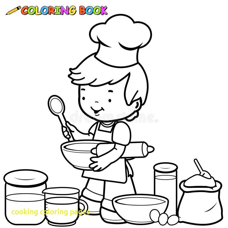 800x800 Cooking Coloring Pages With Chef Cooking Color Page