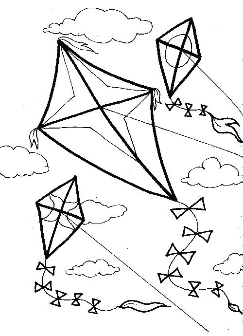500x690 Kite Coloring Page Kite Coloring Images Beautiful Kite Coloring