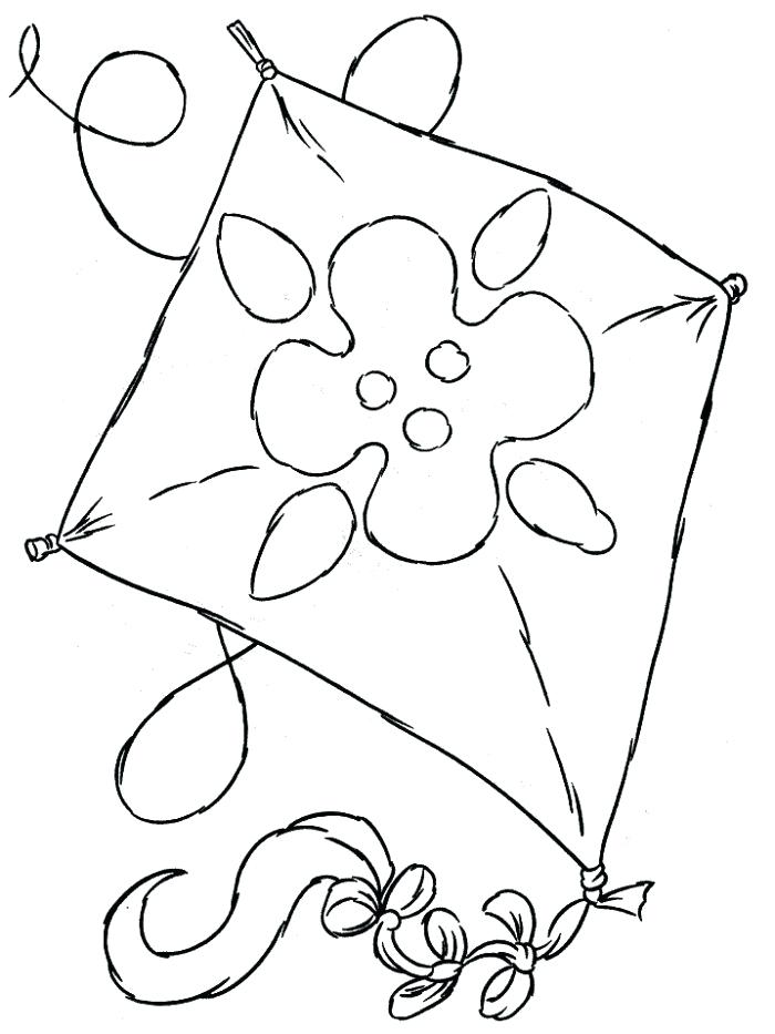 700x933 Kite Pictures To Color Kite Color Pages Kite Coloring Pictures