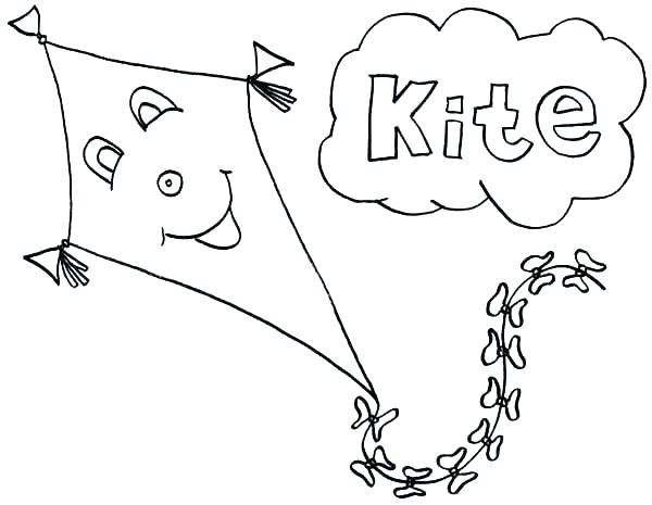 600x465 Kites Coloring Pages Coloring Pages Of Kites Kites Coloring Pages