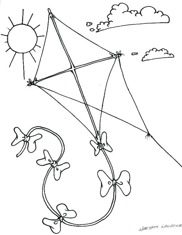 604x781 Kites Coloring Pages Coloring Pages Of Kites K Is For Kite