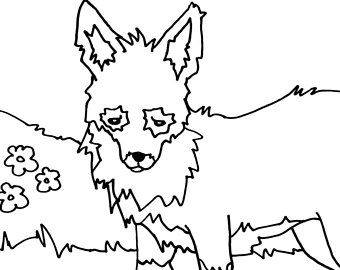 kitsune coloring pages at getdrawings  free for