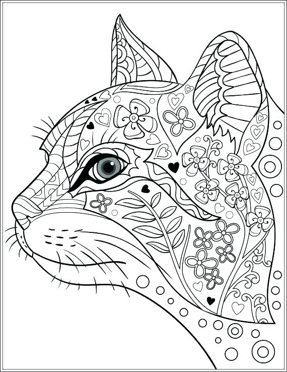 570x738 Coloring Pages Of Cats Cat And Kitten Coloring Pages Printable