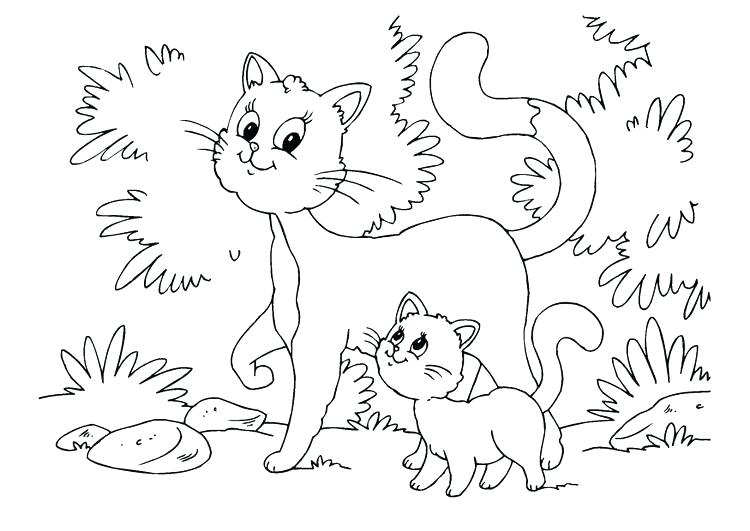 750x531 Kitten Coloring Pages For Adults Cat Cats Cool Pa