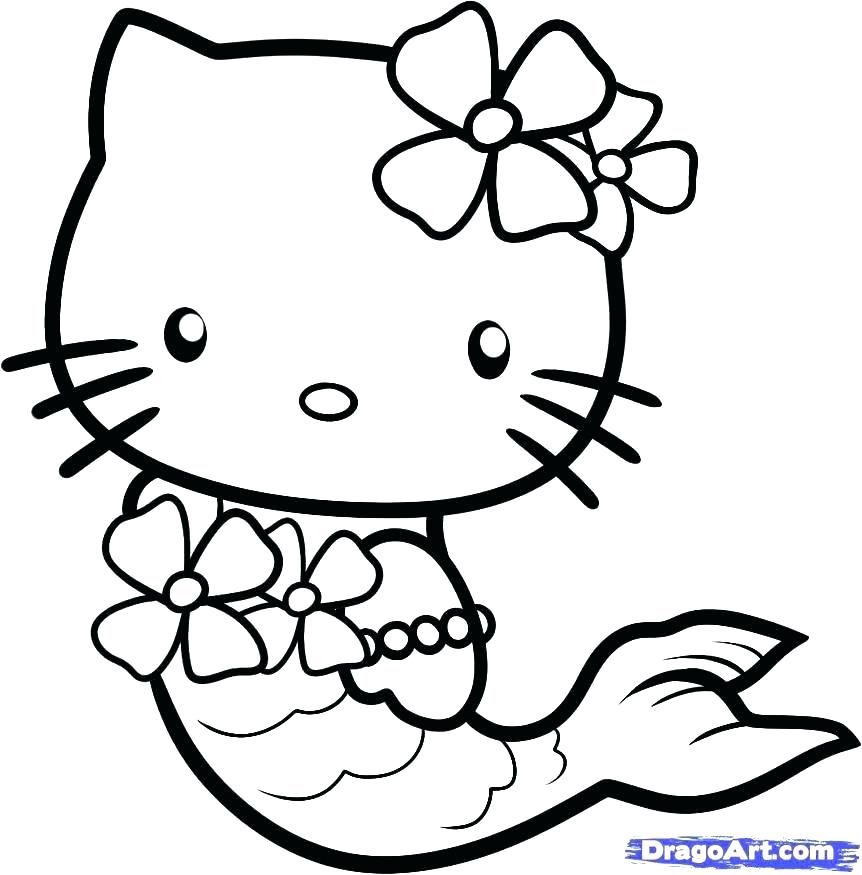 862x875 Kitten Coloring Pages Kitten Coloring Page Drawn Kitten Color