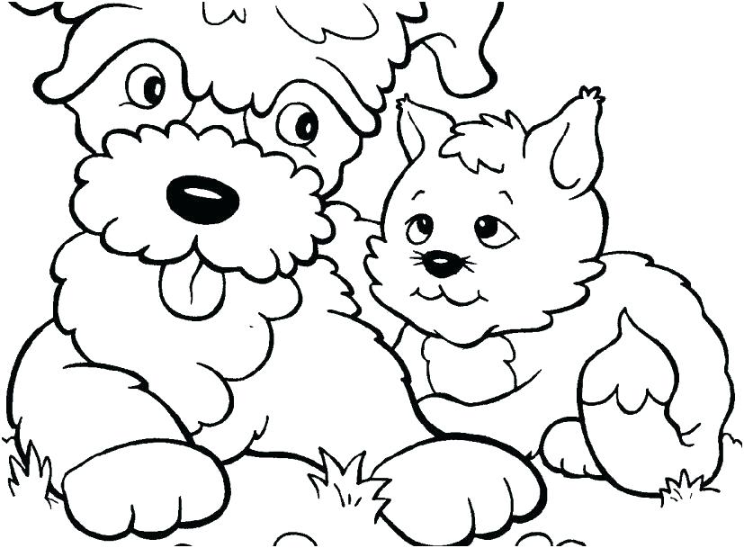 827x609 Kittens Coloring Pages For Adults