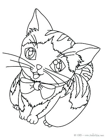 364x470 Free Kitten Coloring Pages Kitten Coloring Pages For Kids Free