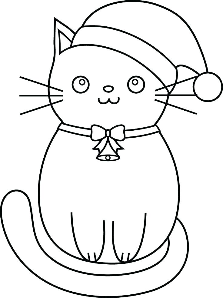 736x983 Christmas Cat Coloring Pages Cat Coloring Pages Cat Coloring Pages