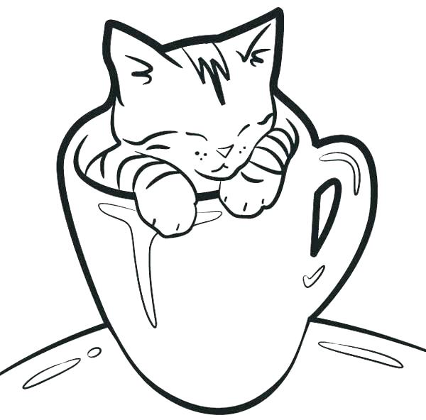 600x592 Free Coloring Pages Cats Kitten Cat Coloring Pages Printable