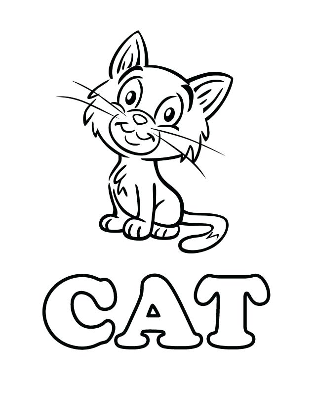 640x800 Cartoon Cat Coloring Pages The Cat Groovy Buttons Coloring Page