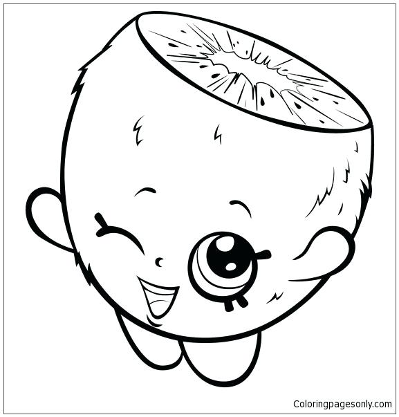 577x603 Cute Cartoon Kiwi Coloring Page Free Coloring Pages Online Cute