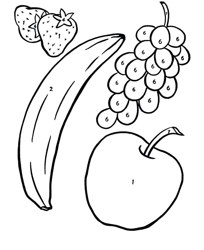 670x820 Fruit Coloring Sheet Fruit Coloring Pages Fruit Coloring First
