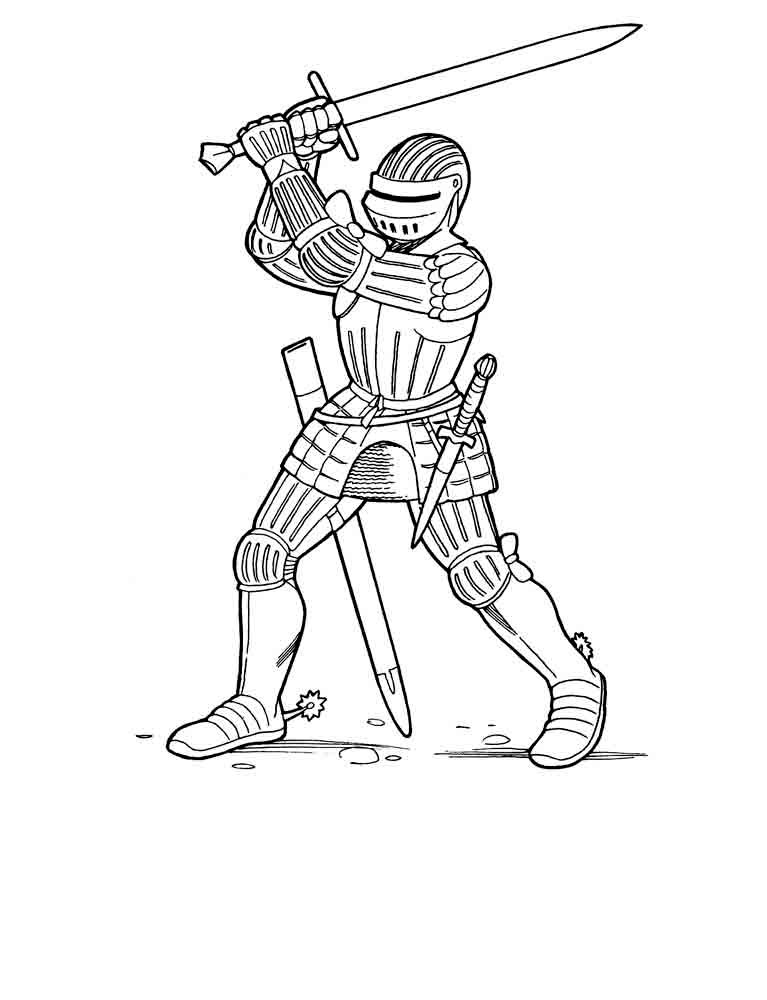 767x1000 Knight Coloring Pages