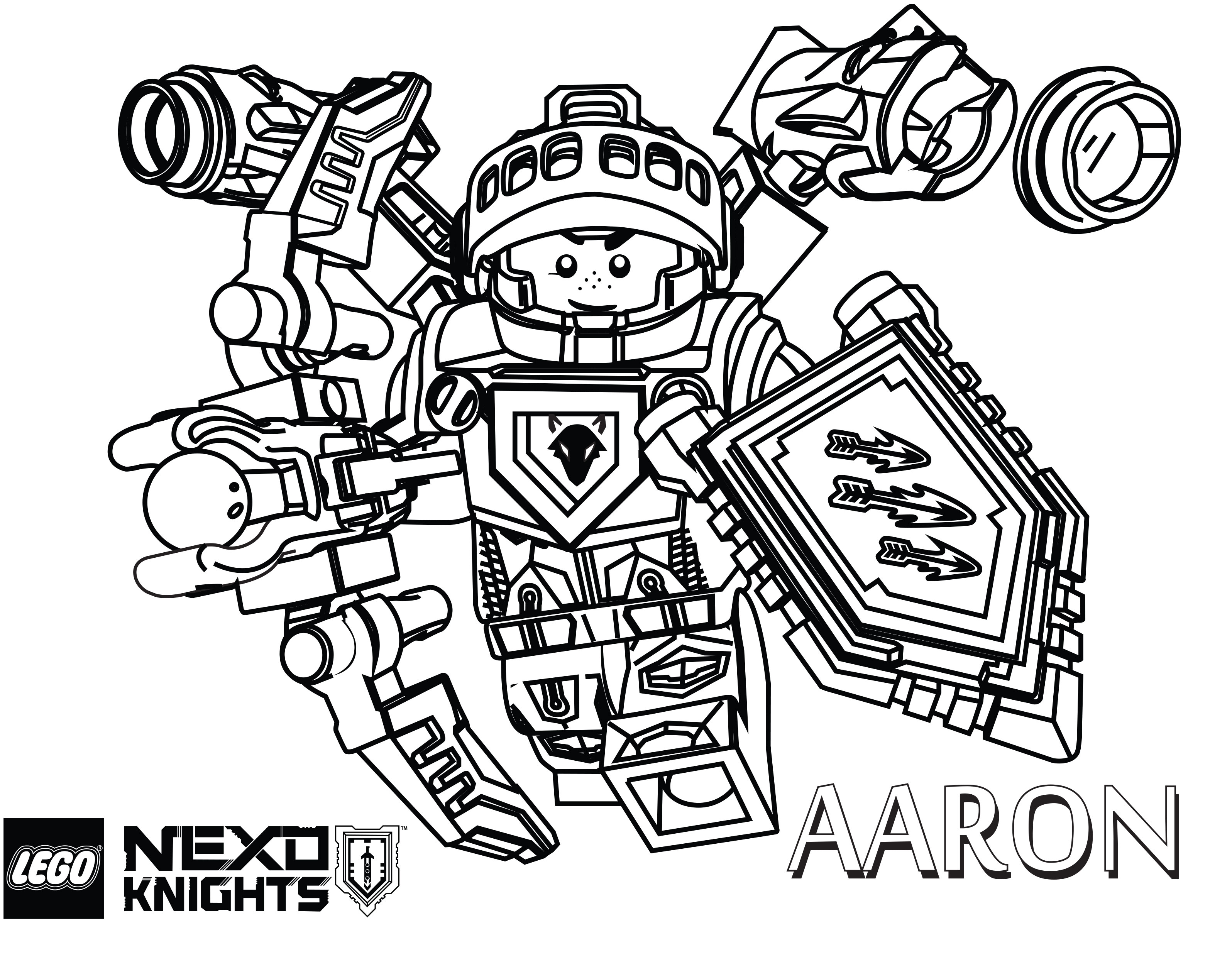3192x2521 Lego Nexo Knights Coloring Pages