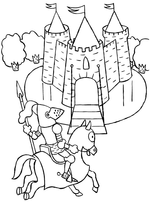 600x809 Knights And Castles Coloring Pages
