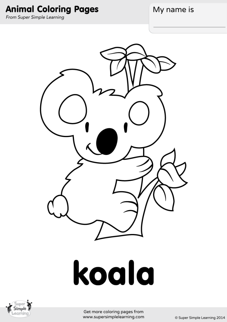 724x1024 Koala Coloring Pages