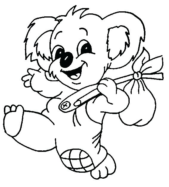 567x628 Koala Coloring Pages
