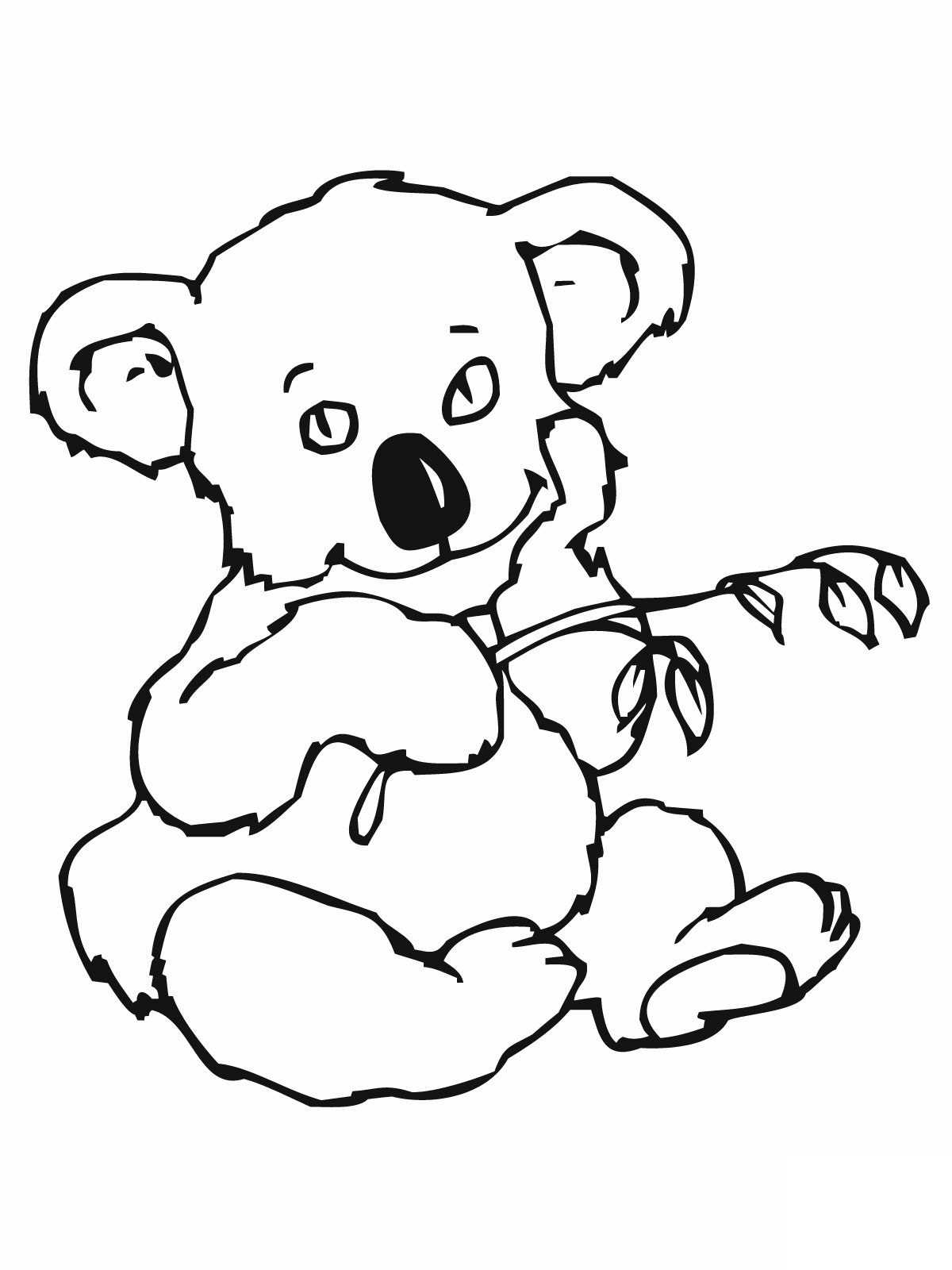 1200x1600 Free Printable Koala Coloring Pages For Kids