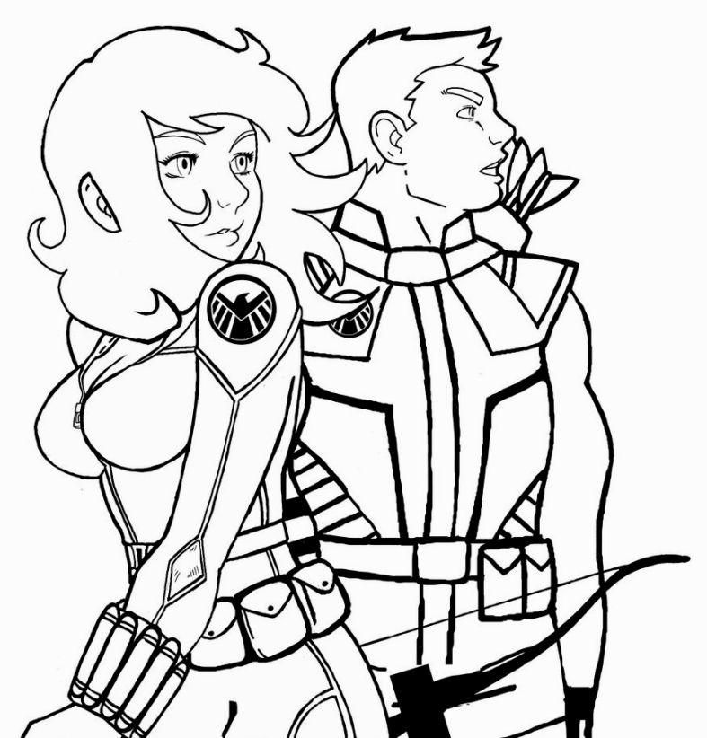 787x822 Hawkeye Coloring Pages Coloring Pages