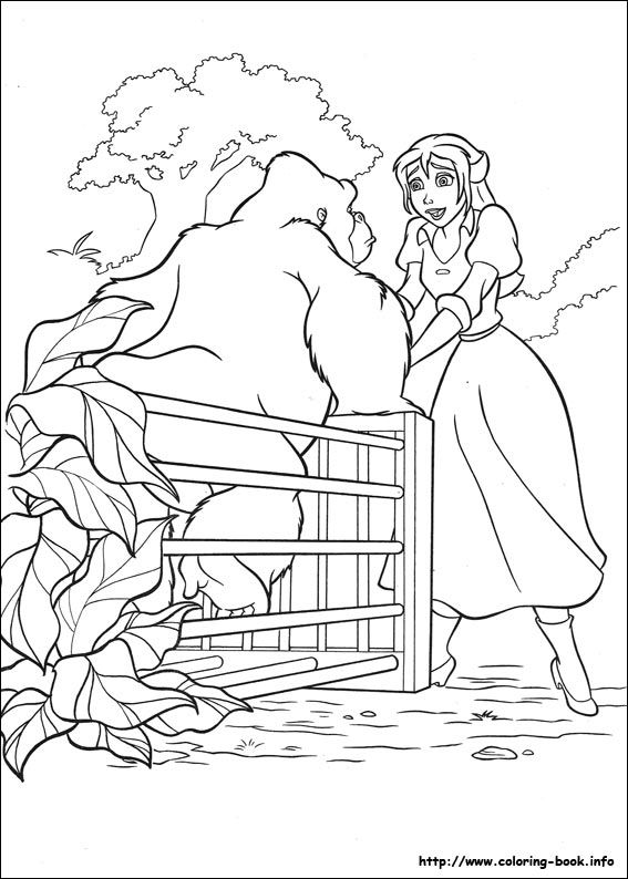 567x794 Best Tarzan Images On Coloring Pages, Coloring