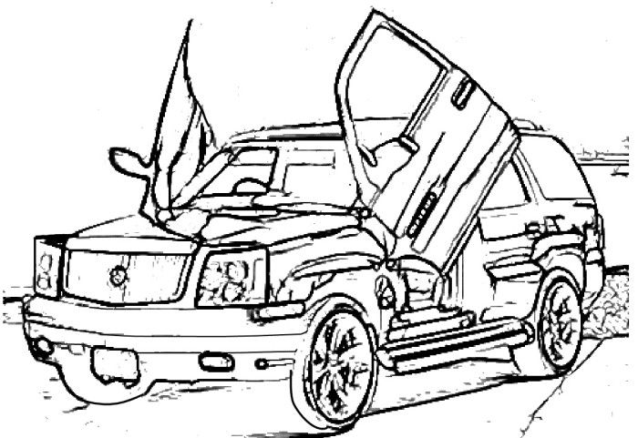 700x481 Escalade Coloring Pages
