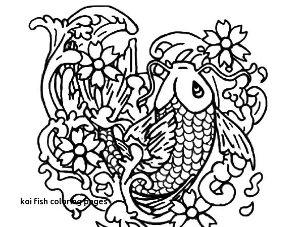 600x450 Koi Fish Coloring Pages