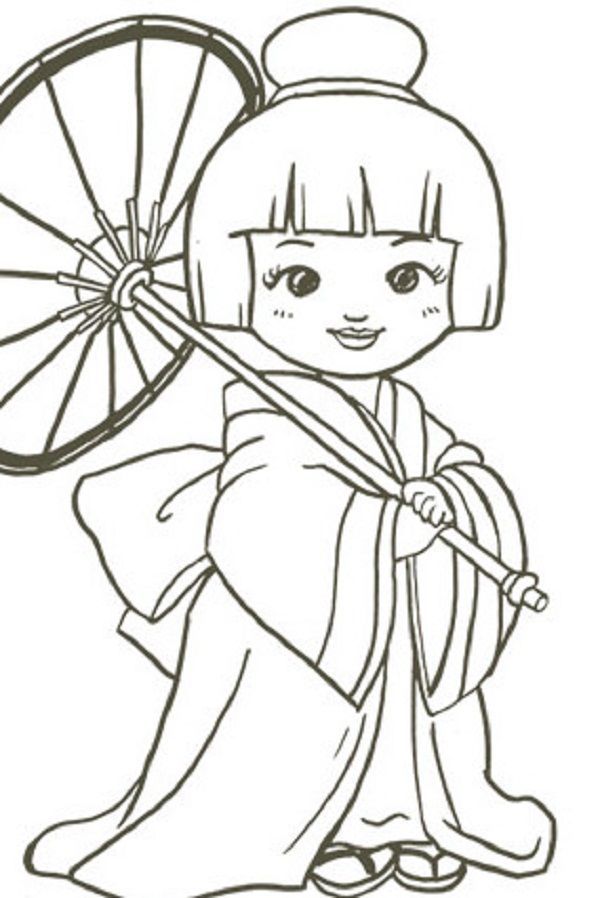 600x898 Japan Coloring Pages Printable, Japan Coloring Pages