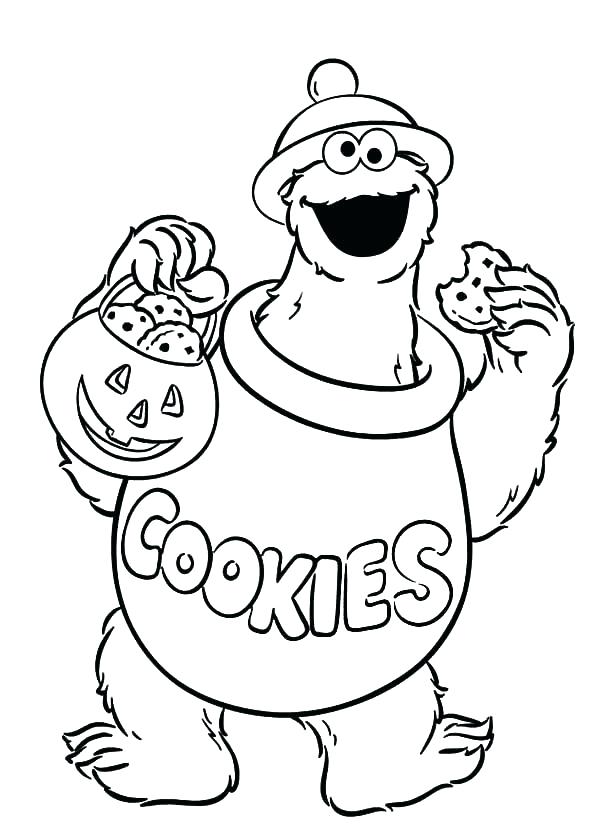 600x839 Glamorous Cookies Coloring Pages Monster Color Pages Monster