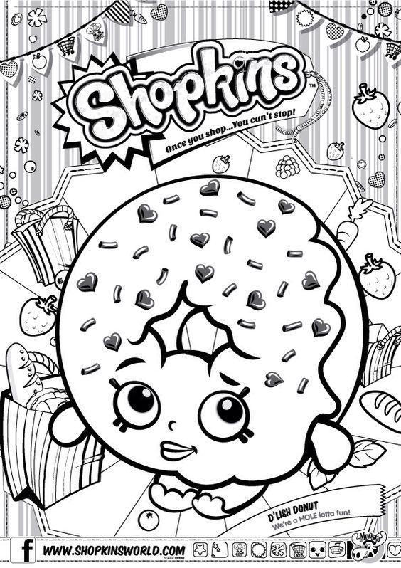 564x798 Shopkins Colour Color Page Delish Donut Shopkinsworld Dounut