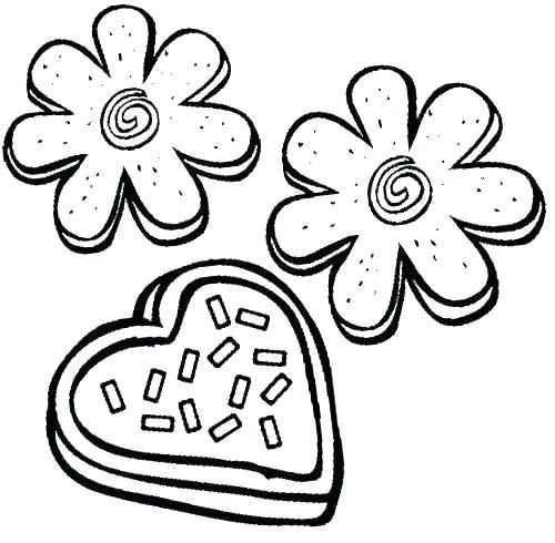500x490 Cookie Coloring Page Cookie Coloring Page Cookies Coloring Pages