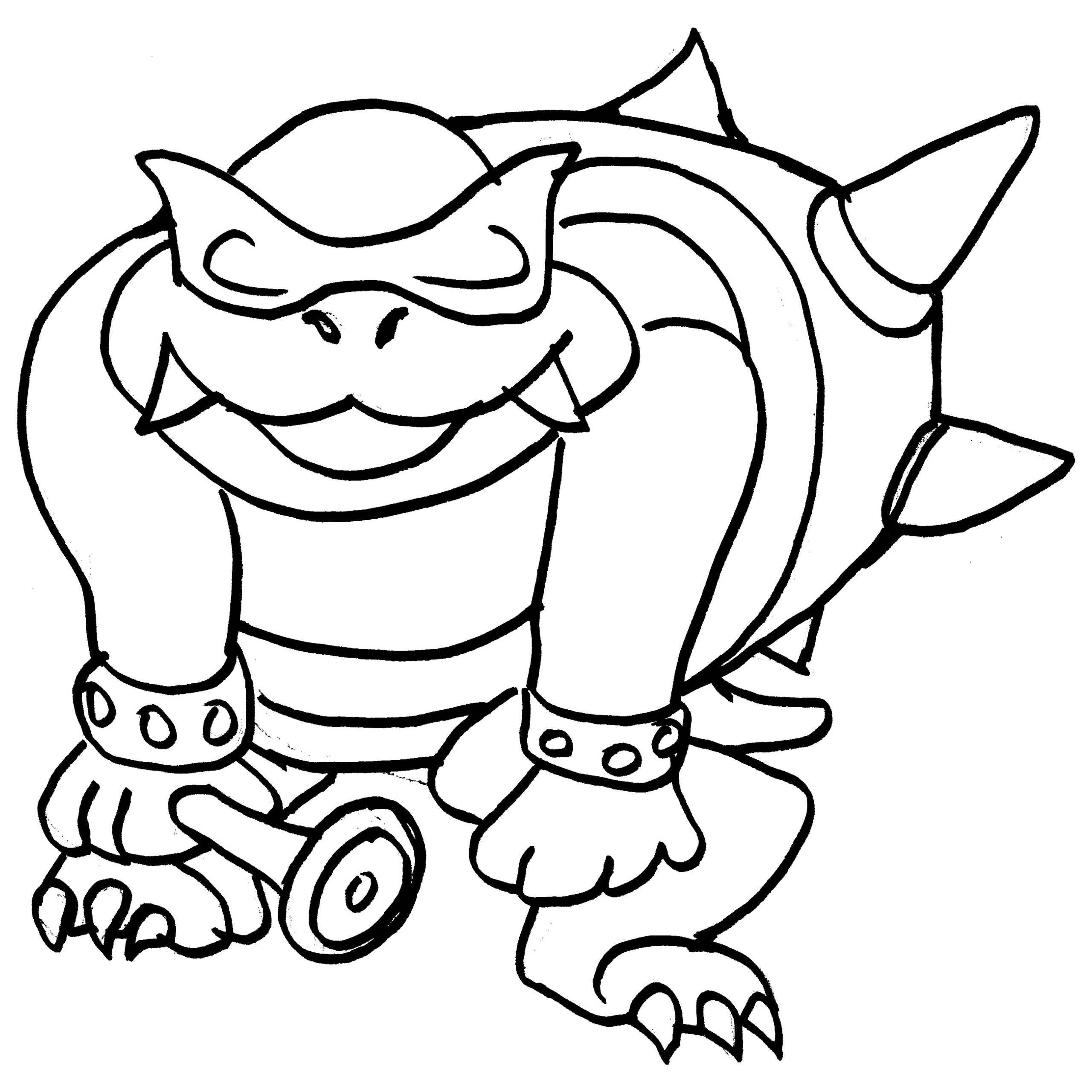 2560x2560 King Koopa Coloring Pages Free Coloring For Kids