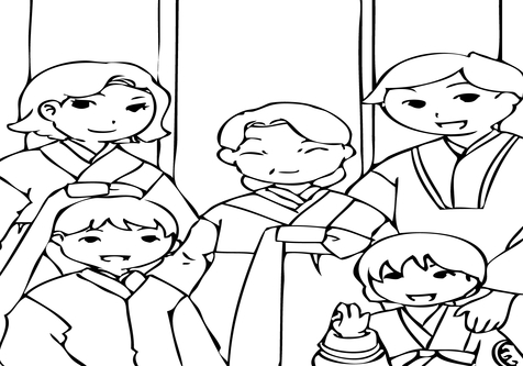 476x333 Korean Coloring Sheets Page Image Clipart Images