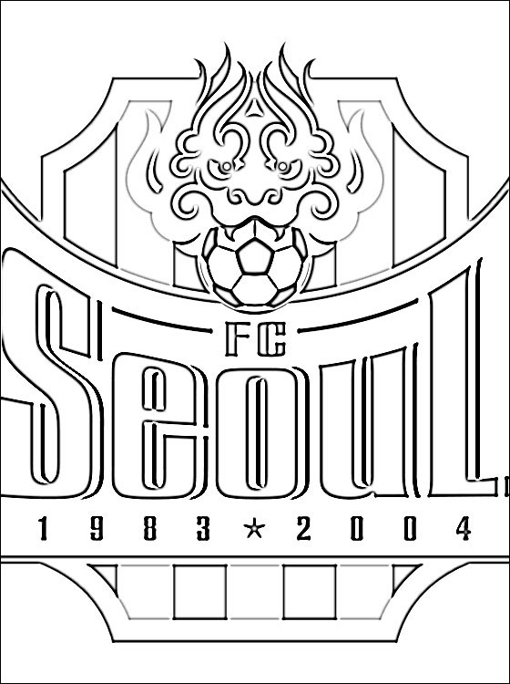 560x750 Emblem Of Fc Seoul Coloring Page Coloring Pages