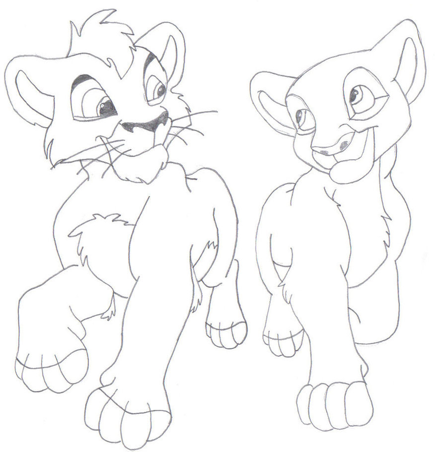 876x911 Lion King Coloring Pages Kiara And Kovu