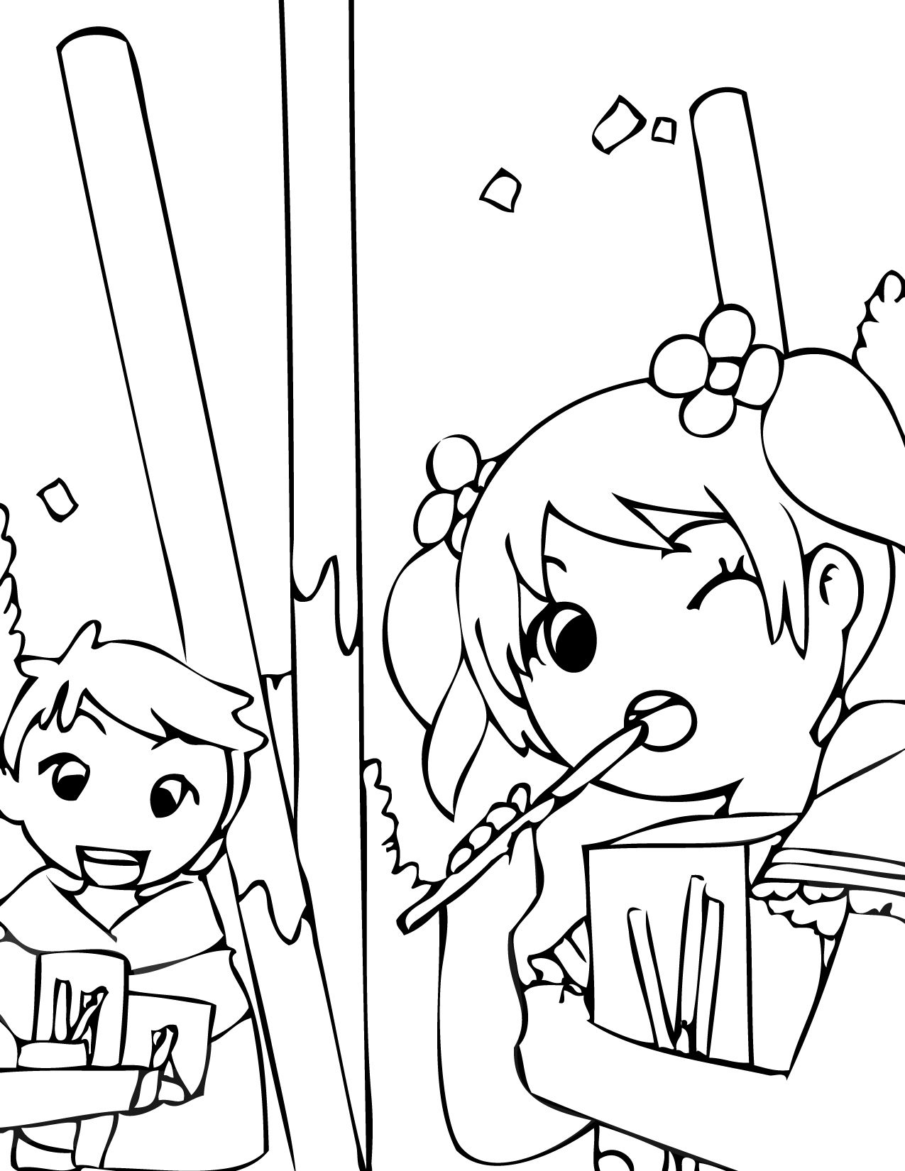 1275x1650 Odd Korean Hanbok Coloring Pages Adult Page Ja