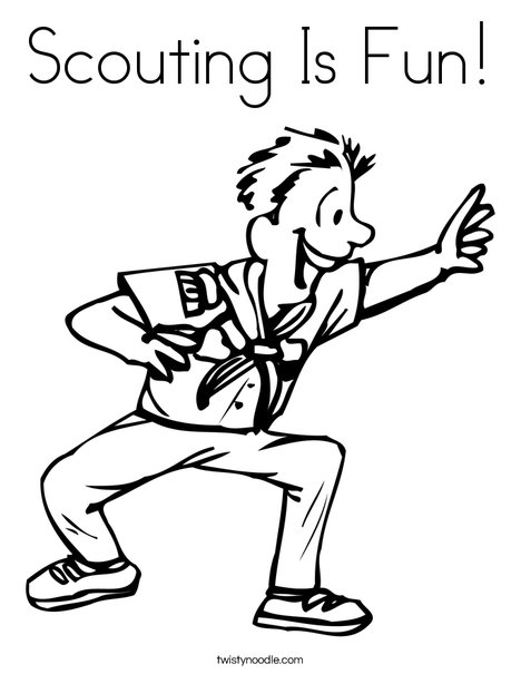 468x605 Scouting Is Fun Coloring Page