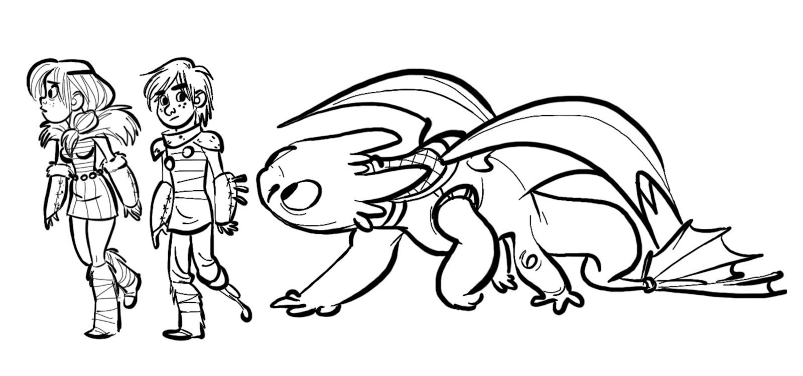 1600x749 Coloring Pages Toothless Printable Coloring For Kids