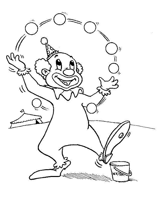 650x850 Clown Coloring Pages