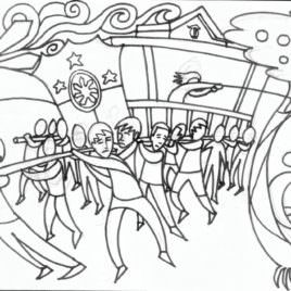 268x268 Bahay Kubo Coloring Page