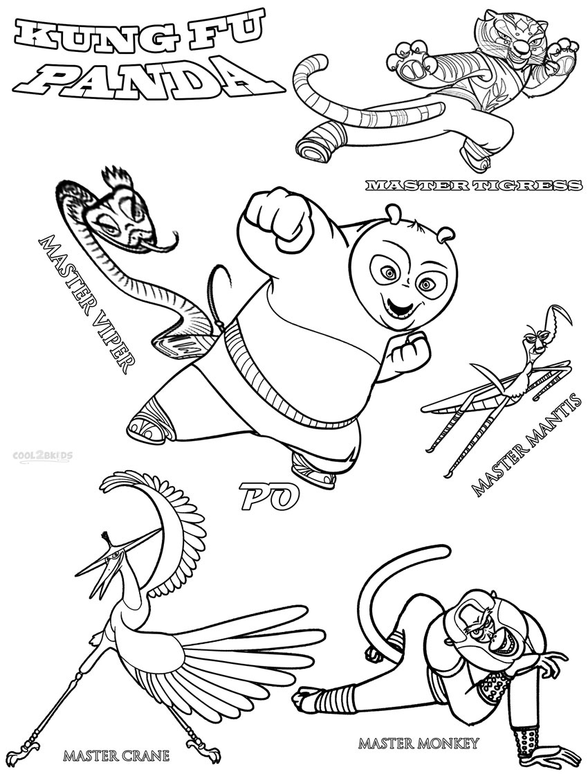 850x1118 Kung Fu Panda Coloring Pages Unique Furious Five Colouring Pages
