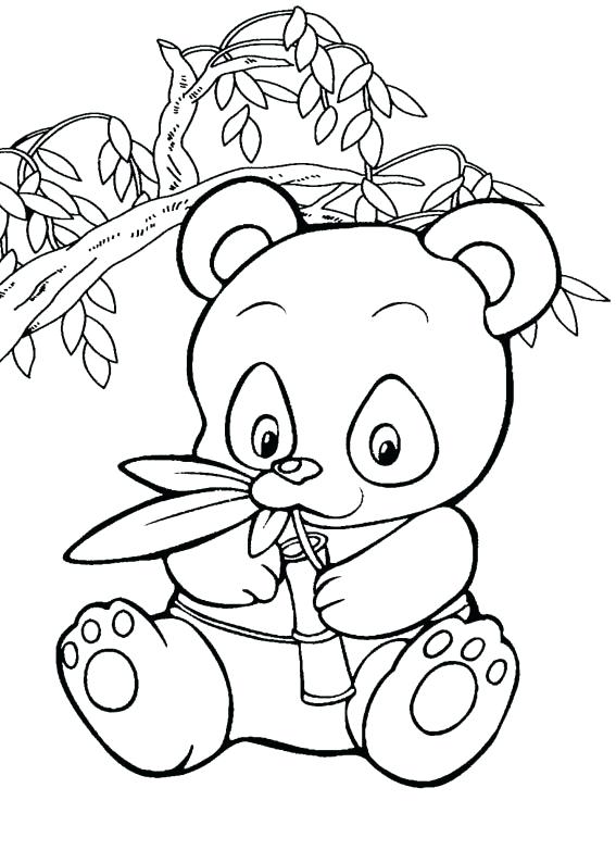 567x794 Panda Coloring Pages Free Printable In Cure Print For Kids Kung Fu