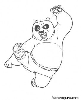 277x338 Printable Kung Fu Panda Po Coloring Pages,disney, Characters