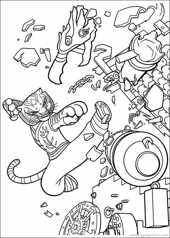 571x800 Kung Fu Panda Coloring Pages