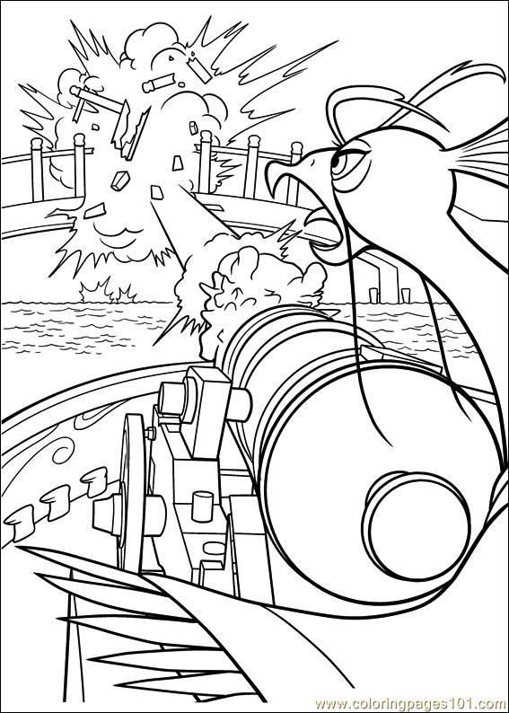567x794 Kung Fu Panda Coloring Page