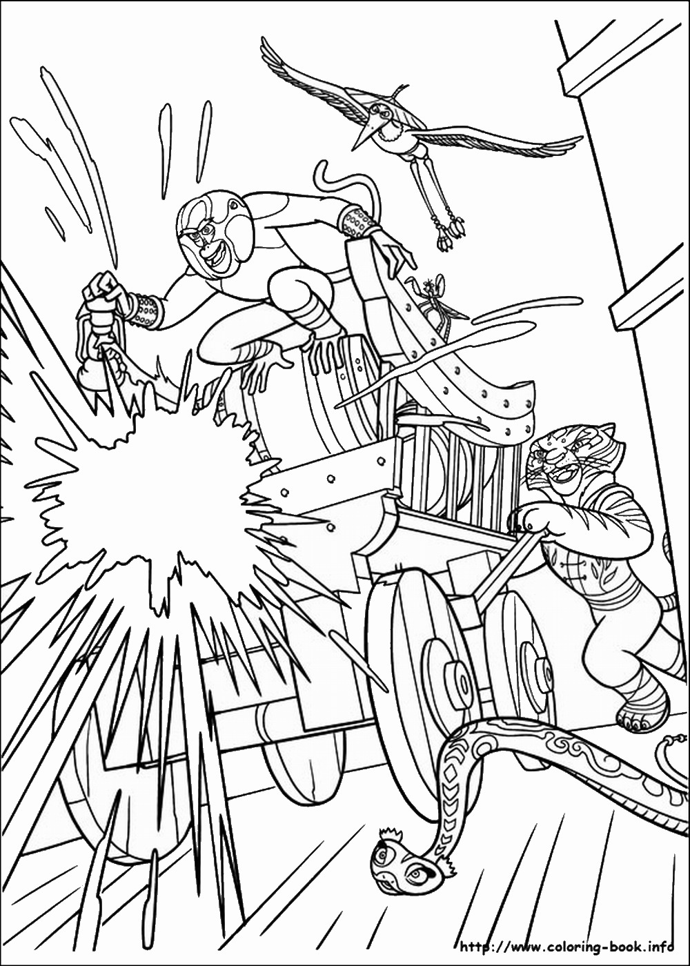 1000x1400 Kung Fu Panda Coloring Pages