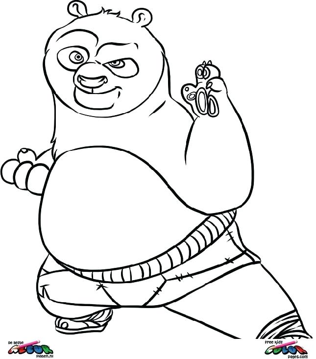 645x733 Panda Coloring Pages Panda Free Images Free Coloring Kung Fu Panda